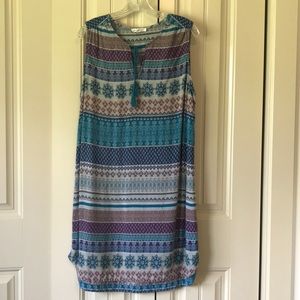 Beach lunch lounge collection sleeveless viscose dress